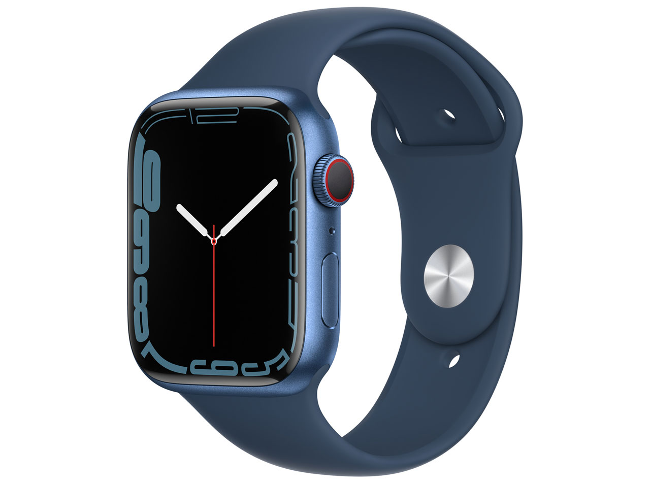 Apple Watch Series 7 GPS+Cellularモデル 45mm MKJT3J/A [アビスブルースポーツバンド]