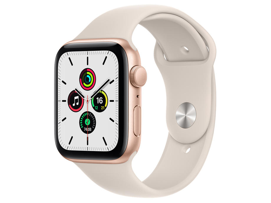 Apple Watch SE GPSモデル 44mm MKQ53J/A [スターライトスポーツバンド]