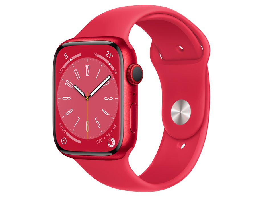 Apple Watch Series 8 GPS+Cellularモデル 45mm MNKA3J/A [(PRODUCT)REDスポーツバンド]