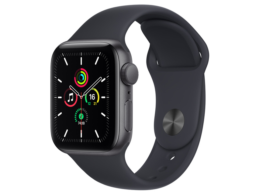 Apple Watch SE GPSモデル 40mm MKQ13J/A [ミッドナイトスポーツバンド]