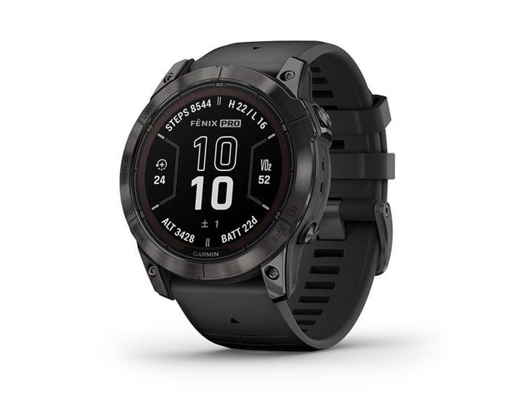 fenix 7X Pro Sapphire Dual Power 010-02778-52 [Ti Carbon Gray DLC/Black]