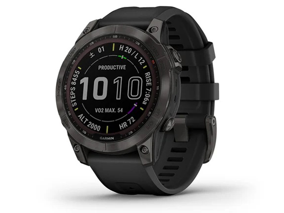 fenix 7 Sapphire Dual Power 010-02540-29 [Ti Carbon Gray DLC/Black]