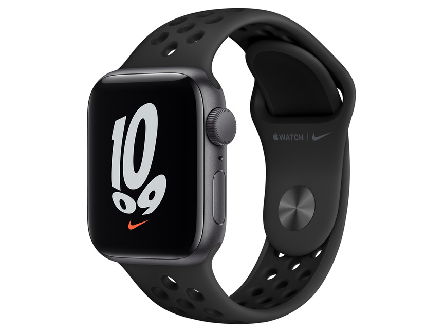 Apple Watch Nike SE GPSモデル 40mm MKQ33J/A [アンスラサイト/ブラックNikeスポーツバンド]