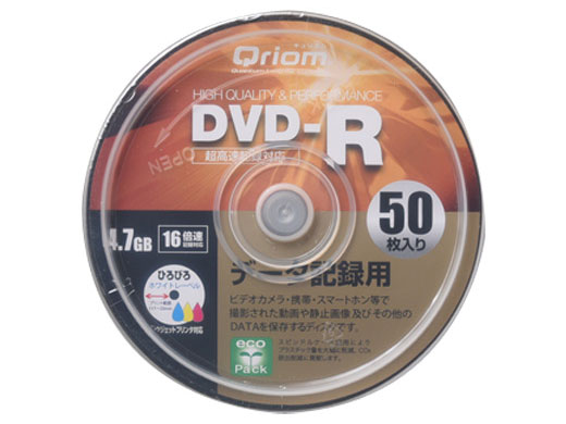 Qriom QDR-D50SP [DVD-R 16倍速 50枚組]