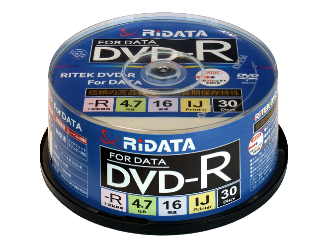 RIDATA D-R16X47G.PW30SP B [DVD-R 16倍速 30枚組]