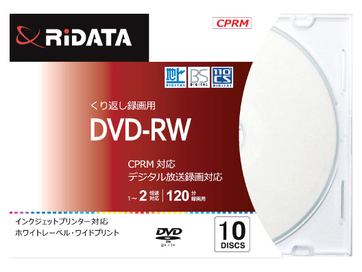 RIDATA DVD-RW120.10P SC A [DVD-RW 2倍速 10枚組]