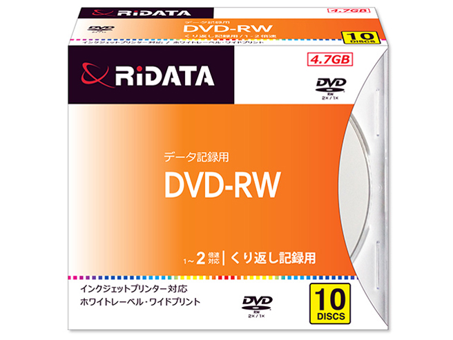 RIDATA DVD-RW4.7G. PW10P A [DVD-RW 2倍速 10枚組]