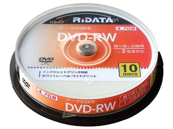 RIDATA DVD-RW4.7G. PW10SP A [DVD-RW 2倍速 10枚組]