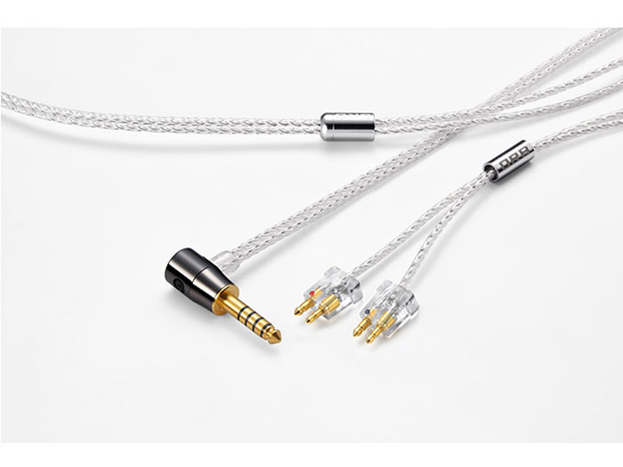 Glorious force FitEar 4.4φL 4.4mmバランス(5極)⇔2ピン [1.2m]