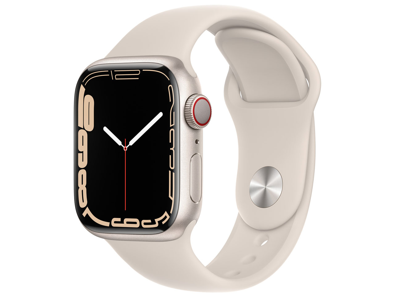 Apple Watch Series 7 GPS+Cellularモデル 41mm MKHR3J/A [スターライトスポーツバンド]