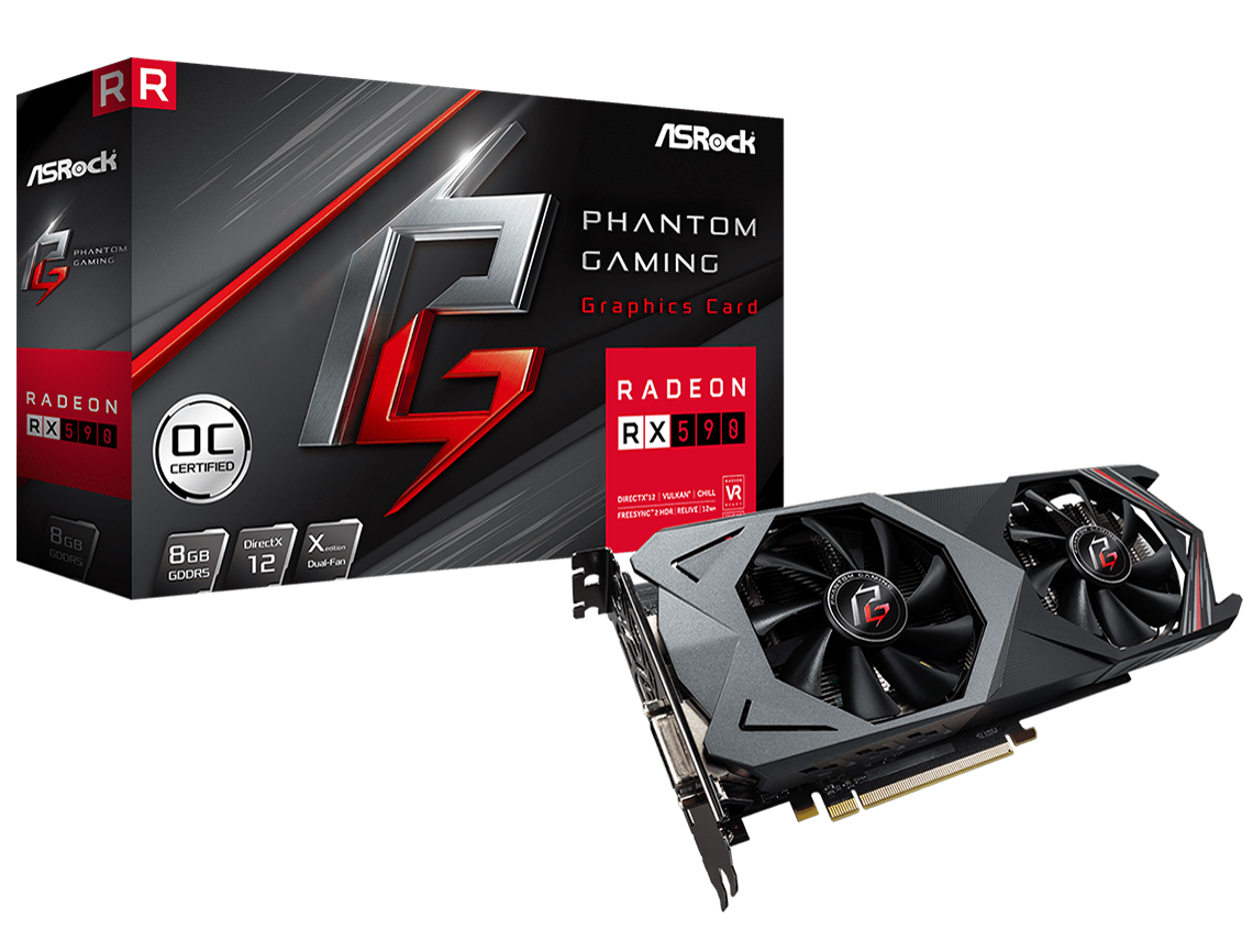 Phantom Gaming X Radeon RX590 8G OC [PCIExp 8GB]