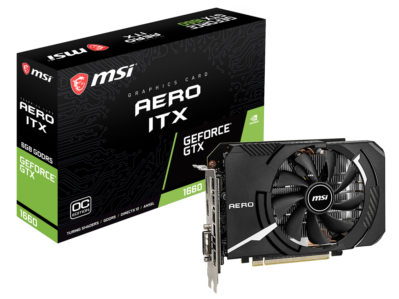 GeForce GTX 1660 AERO ITX 6G OC [PCIExp 6GB]