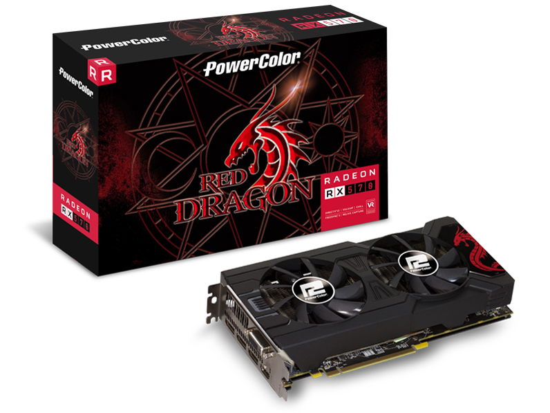 PowerColor Red Dragon Radeon RX 570 4GB GDDR5 AXRX 570 4GBD5-3DHD/OC [PCIExp 4GB]