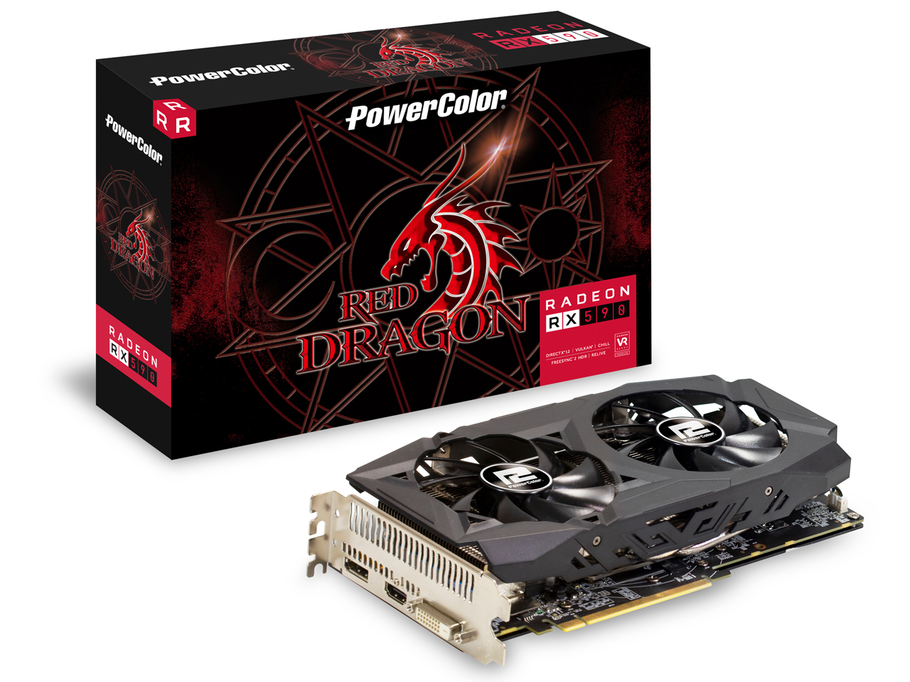 PowerColor Red Dragon Radeon RX 590 8GB GDDR5 AXRX 590 8GBD5-DHD [PCIExp 8GB]