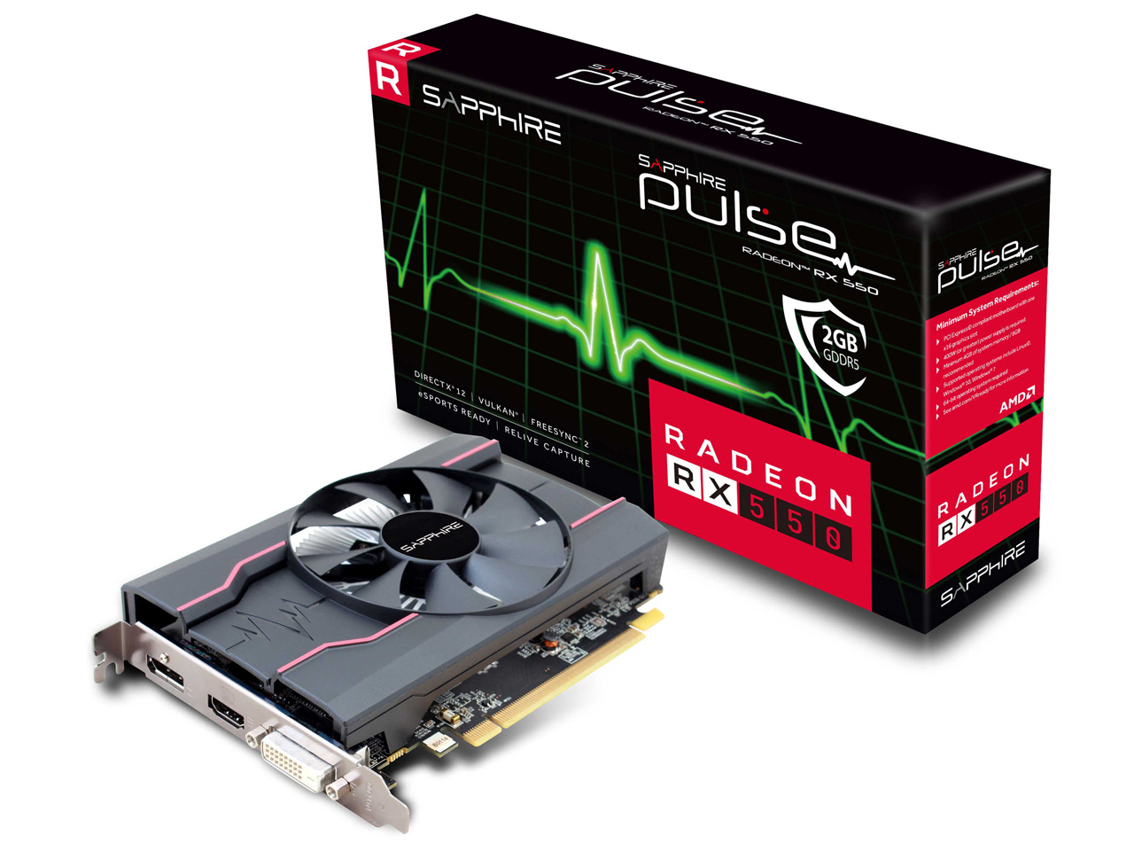 SAPPHIRE PULSE RADEON RX 550 2G GDDR5 [PCIExp 2GB]