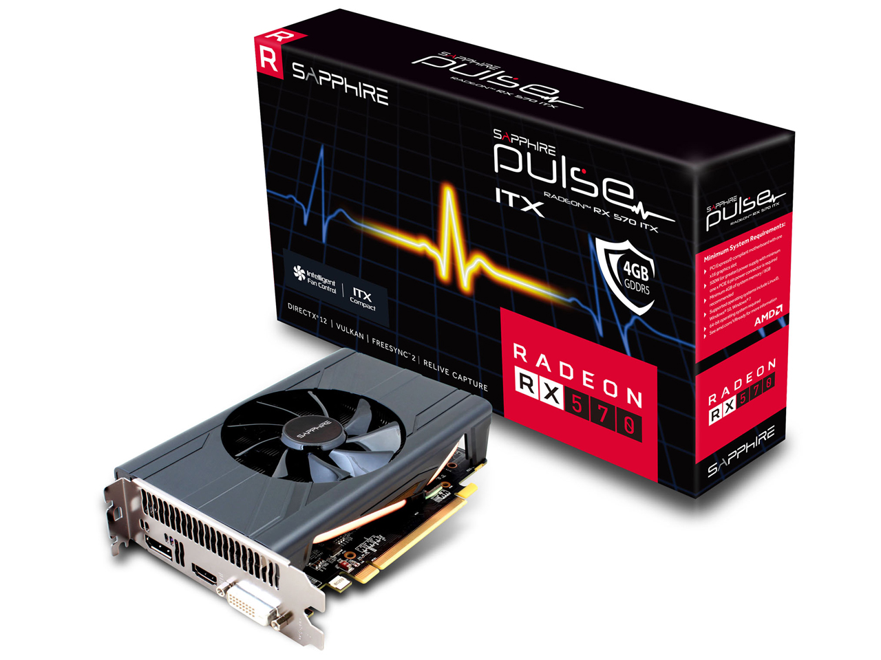 SAPPHIRE PULSE RADEON RX 570 ITX 4G GDDR5 [PCIExp 4GB]