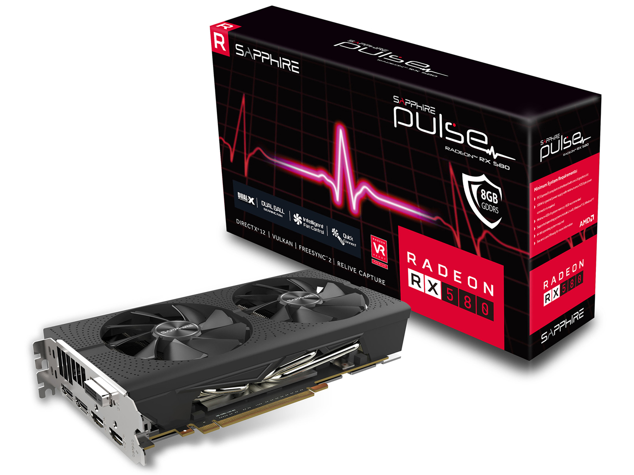 SAPPHIRE PULSE RADEON RX 580 8G GDDR5 OC [PCIExp 8GB]