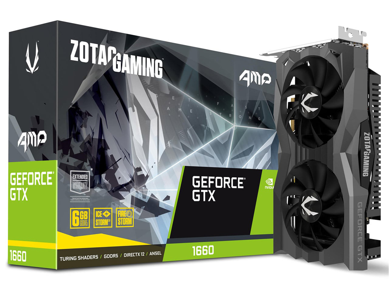 ZOTAC GAMING GeForce GTX 1660 AMP 6GB GDDR5 ZT-T16600D-10M [PCIExp 6GB]