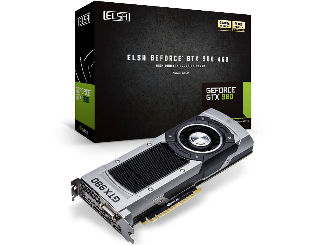 ELSA GeForce GTX 980 4GB GD980-4GERX [PCIExp 4GB]