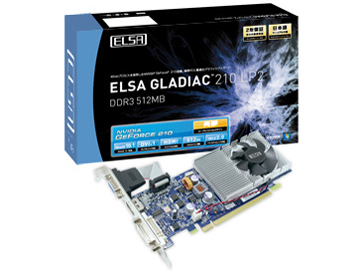 ELSA GLADIAC 210 LP2 DDR3 512MB [PCIExp 512MB]