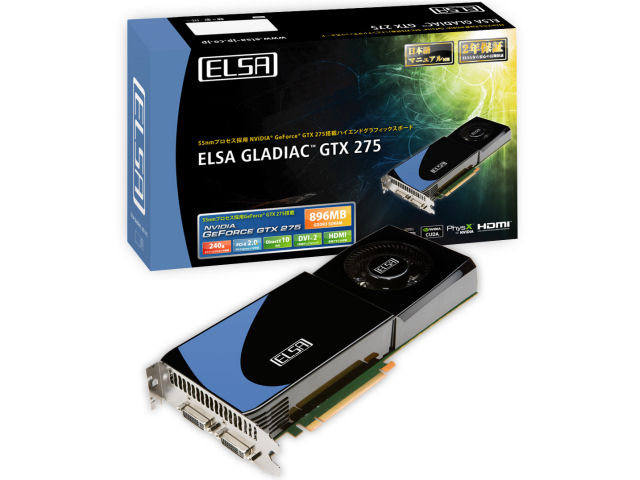 ELSA GLADIAC GTX 275 896MB (PCIExp 896MB)