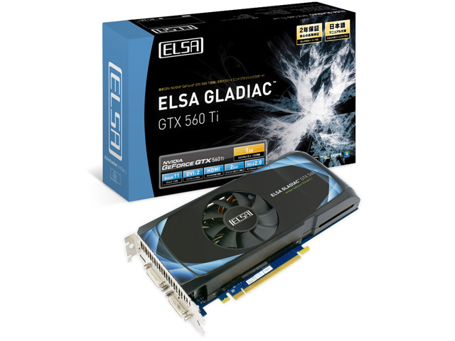 ELSA GLADIAC GTX 560 Ti 1GB [PCIExp 1GB]