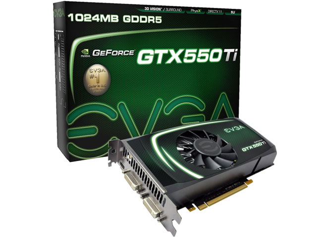 EVGA GeForce GTX 550 Ti FPB 01G-P3-1556-KR [PCIExp 1GB]