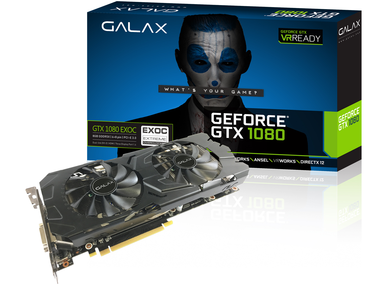 GALAX GF PGTX1080-EXOC/8GD5 [PCIExp 8GB]