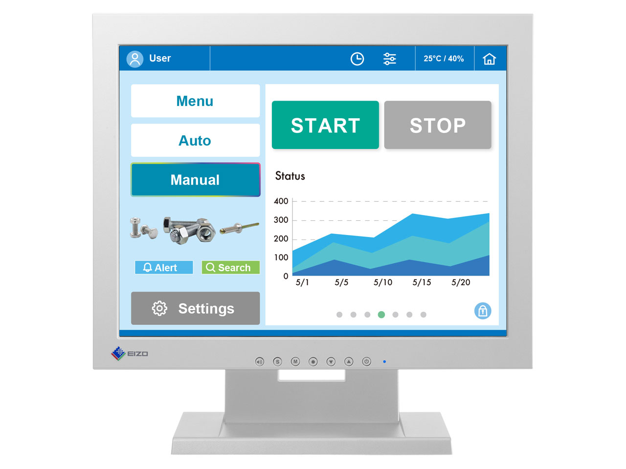 DuraVision FDX1502T-TGY [15インチ セレーングレイ]