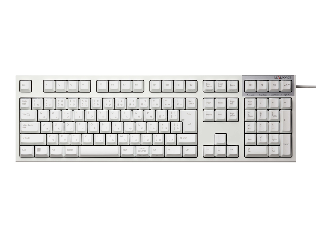 REALFORCE R3S R3SA41 [スーパーホワイト/スーパーホワイト]