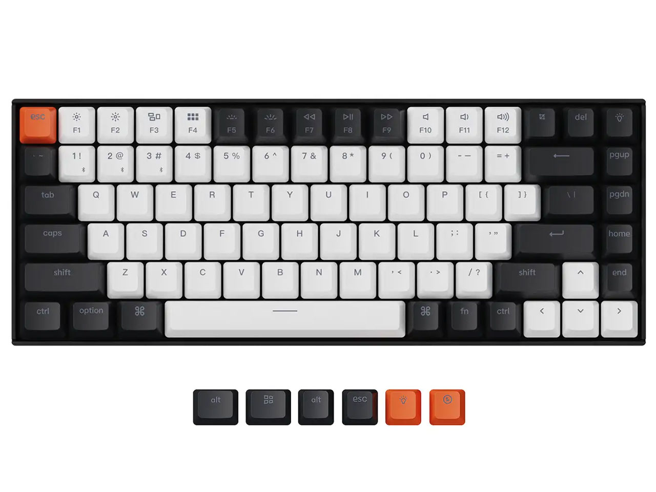 K2 Wireless Mechanical Keyboard V2 ホットスワップモデル White LED K2-A2H-US 青軸