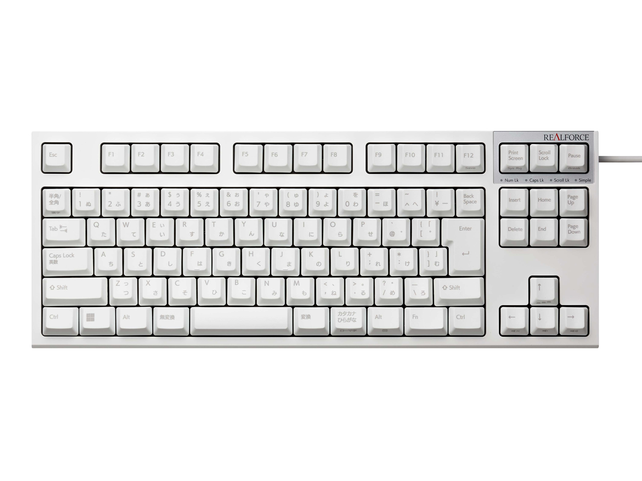 REALFORCE R3S R3SC41 [スーパーホワイト/スーパーホワイト]