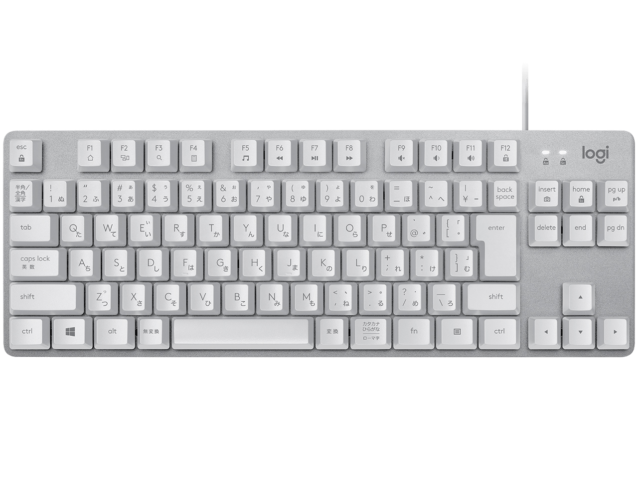 TKL Mechanical Keyboard K835-Clicky K835OWB 青軸 [オフホワイト]