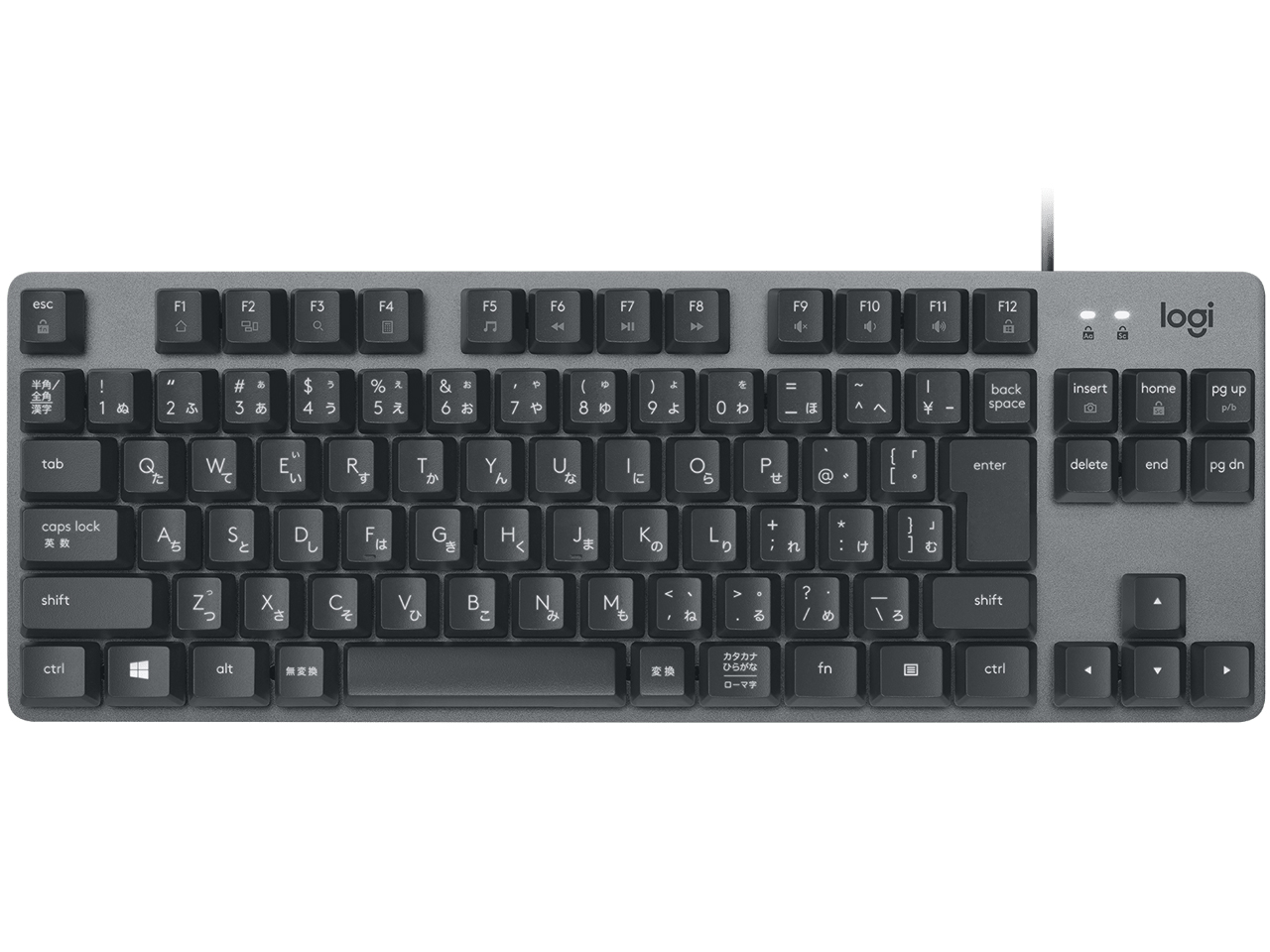 TKL Mechanical Keyboard K835-Clicky K835GPB 青軸 [グラファイト]