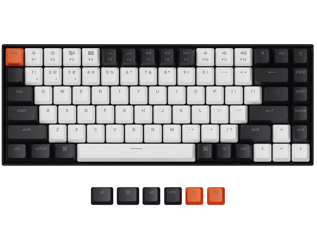K2 Wireless Mechanical Keyboard V2 ホットスワップモデル White LED K2-A3H-US 茶軸