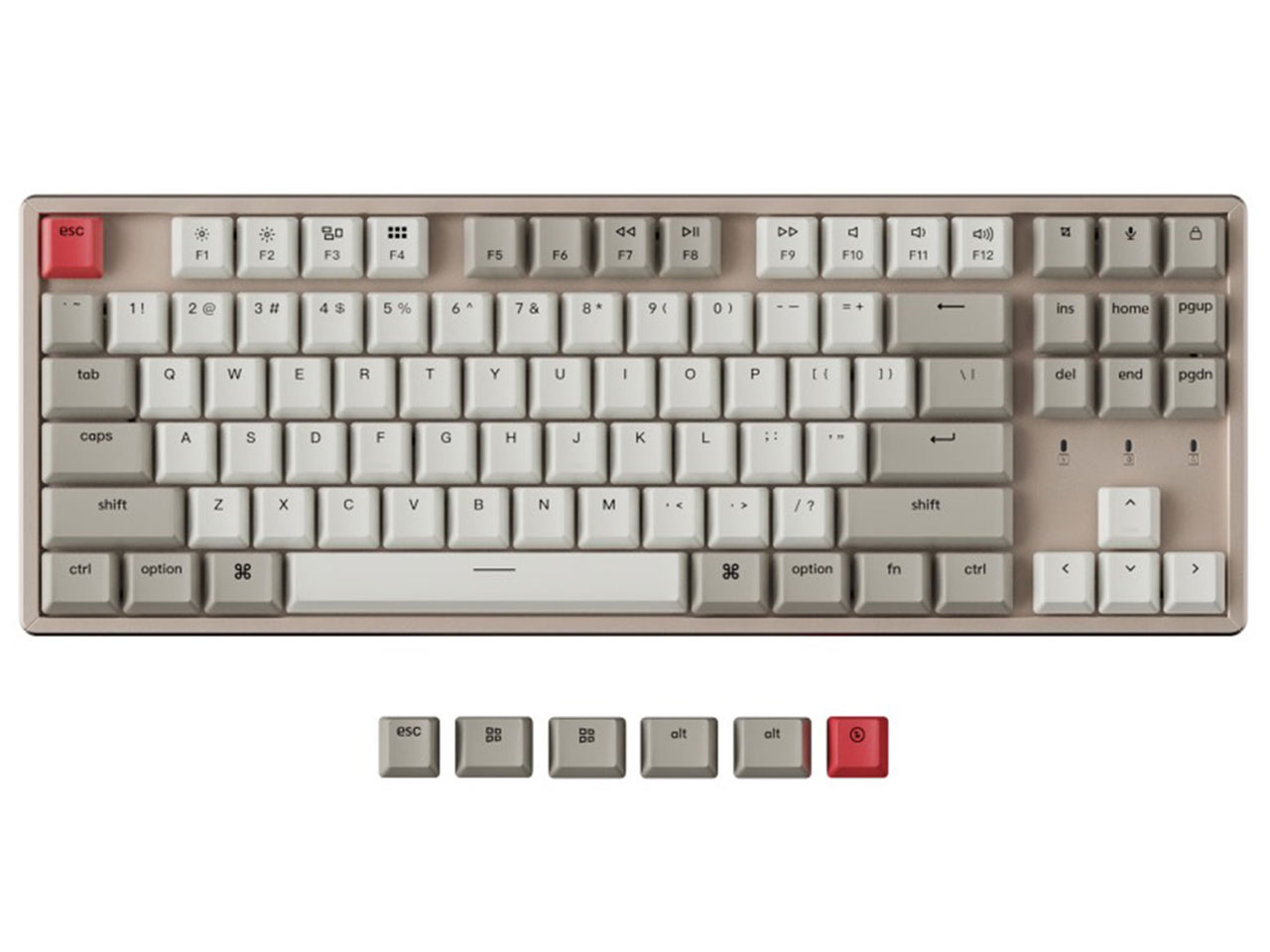 K8 Non-Backlight Wireless Mechanical Keyboard ホットスワップモデル K8-M1-US 赤軸