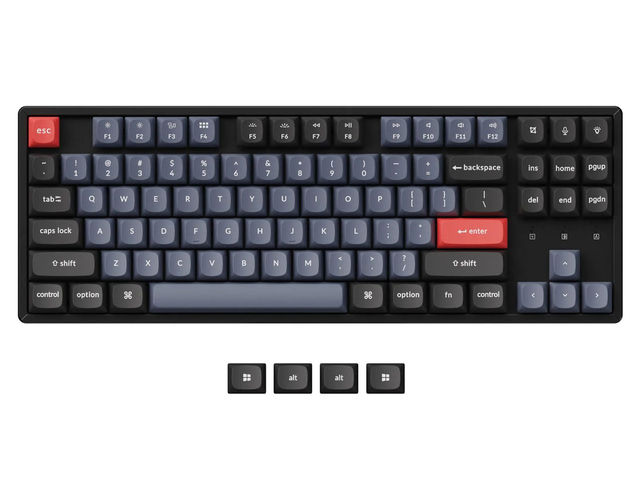 K8 Pro QMK/VIA Wireless Mechanical Keyboard ホットスワップモデル RGB K8P-J1-US 赤軸