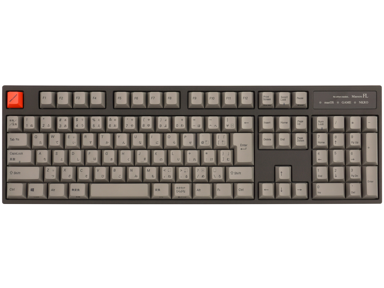 Maestro FL AS-KBM08/SRGBA 静音赤軸 [黒/グレー]