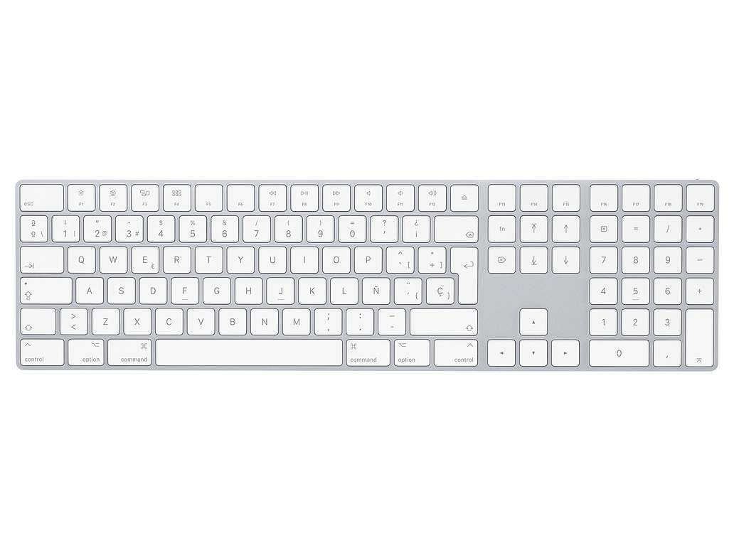 Magic Keyboard テンキー付き スペイン語 MQ052JE/A [シルバー]