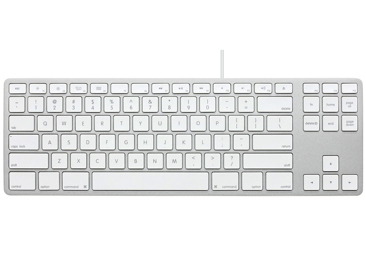 Matias Wired Aluminum Tenkeyless keyboard for Mac FK308S [Silver]