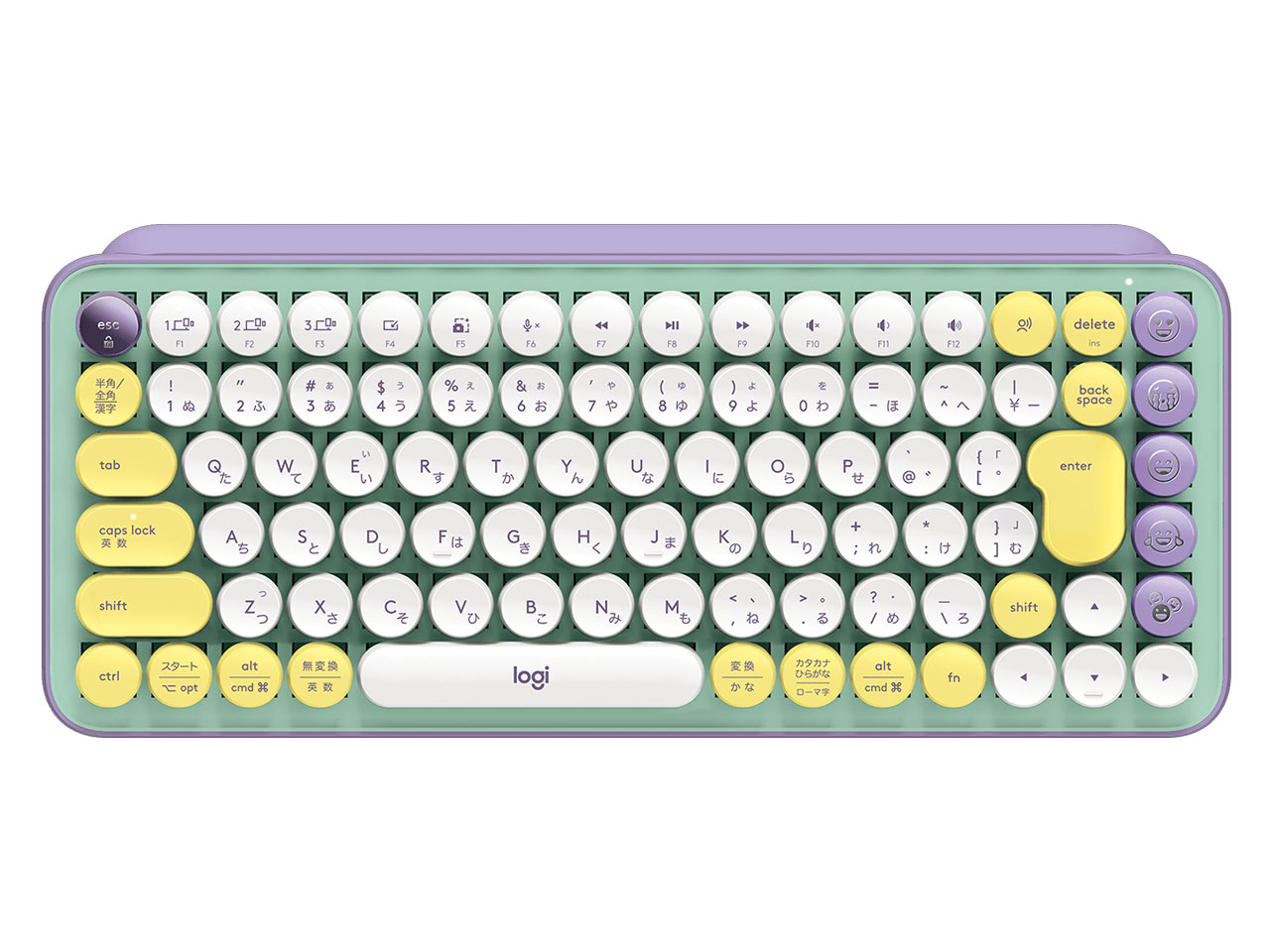 POP KEYS Mechanical Wireless Keyboard K730PL 茶軸 [パープル]