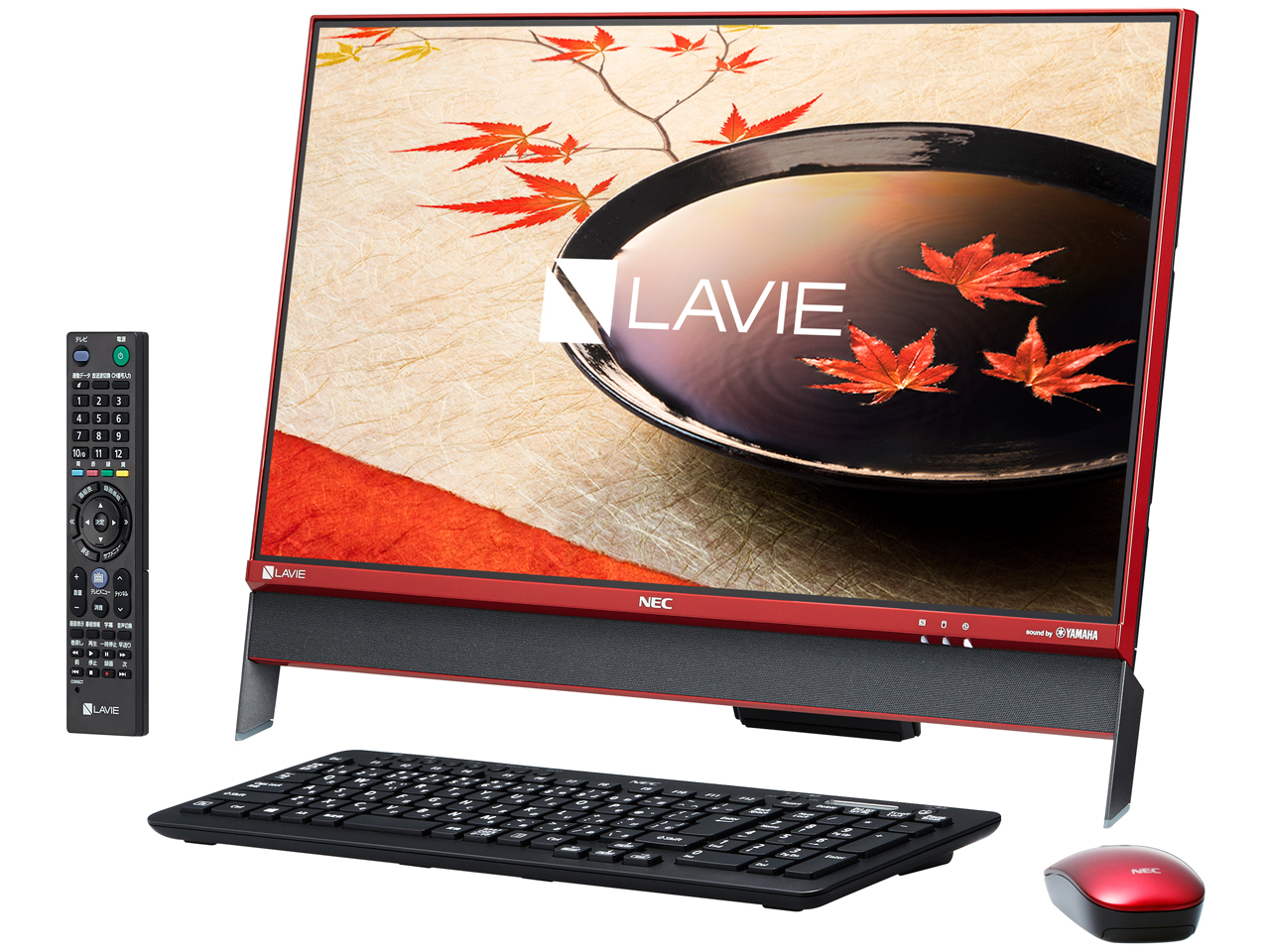 LAVIE Desk All-in-one DA370/FAR PC-DA370FAR [クランベリーレッド]