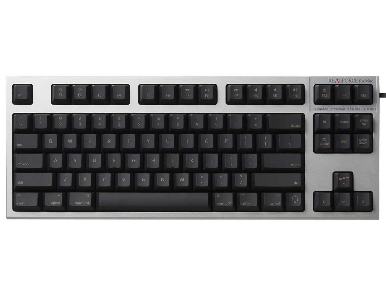 REALFORCE TKL SA for Mac R2TLSA-US3M-BK [ブラック+シルバー]