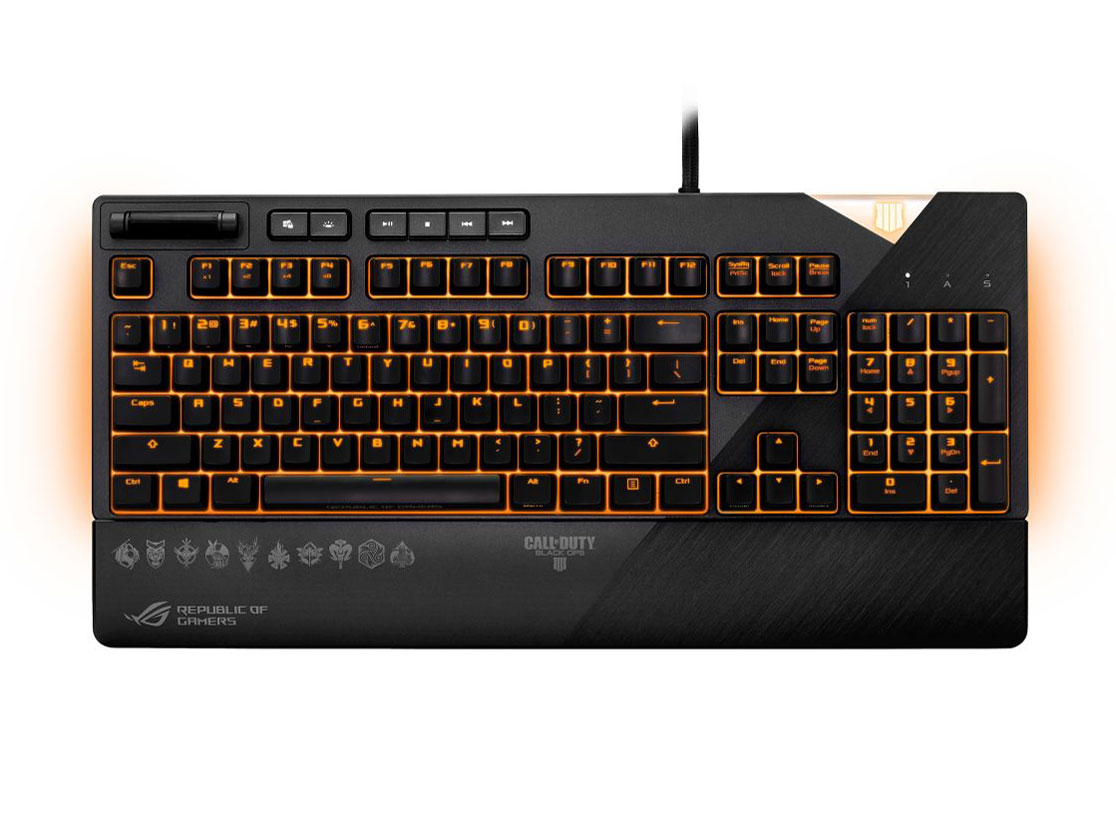 ROG Strix Flare Call of Duty - Black Ops 4 Edition 赤軸 [Steel Grey]