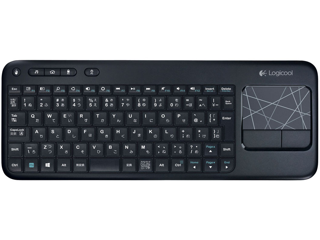 Wireless Touch Keyboard k400r K400r [ブラック]