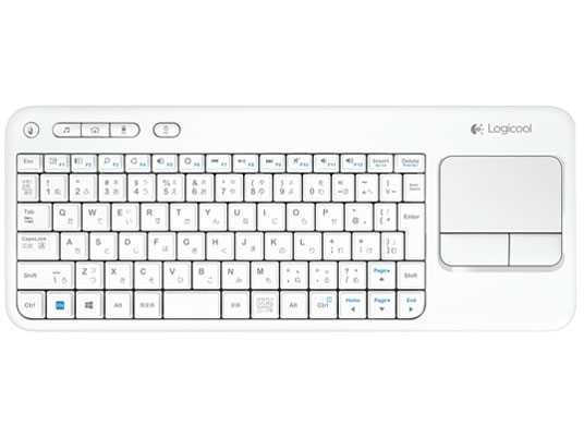 Wireless Touch Keyboard k400r K400rWH [ホワイト]
