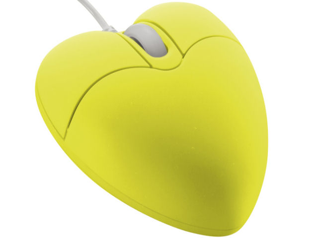 I LOVE YOU マウス GH-MUSH-Y (ライムイエロー)