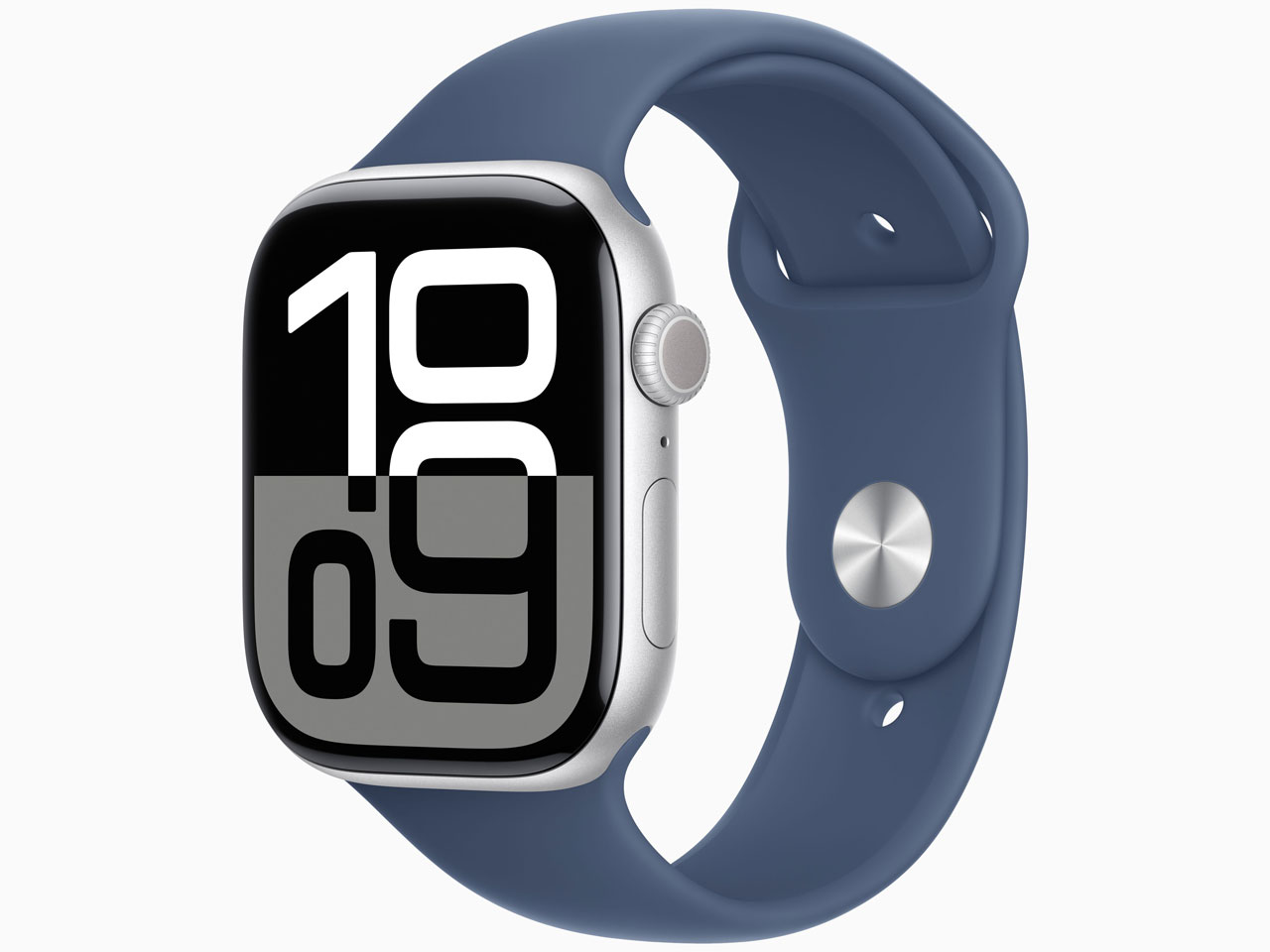 Apple Watch Series 10 GPSモデル 46mm MWWL3J/A [シルバー・デニムスポーツバンド S/M]