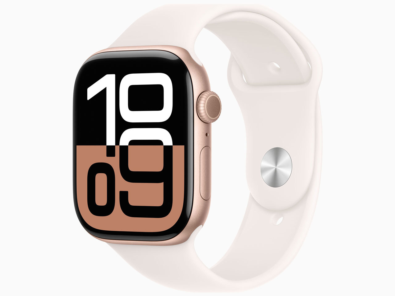 Apple Watch Series 10 GPSモデル 46mm MWWT3J/A [ローズゴールド・ライトブラッシュスポーツバンド S/M]