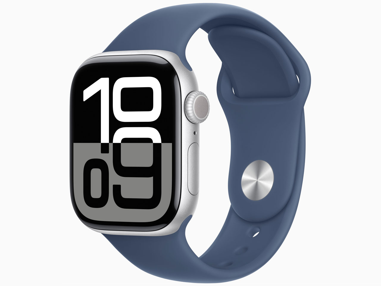 Apple Watch Series 10 GPSモデル 42mm MWWA3J/A [シルバー・デニムスポーツバンド S/M]